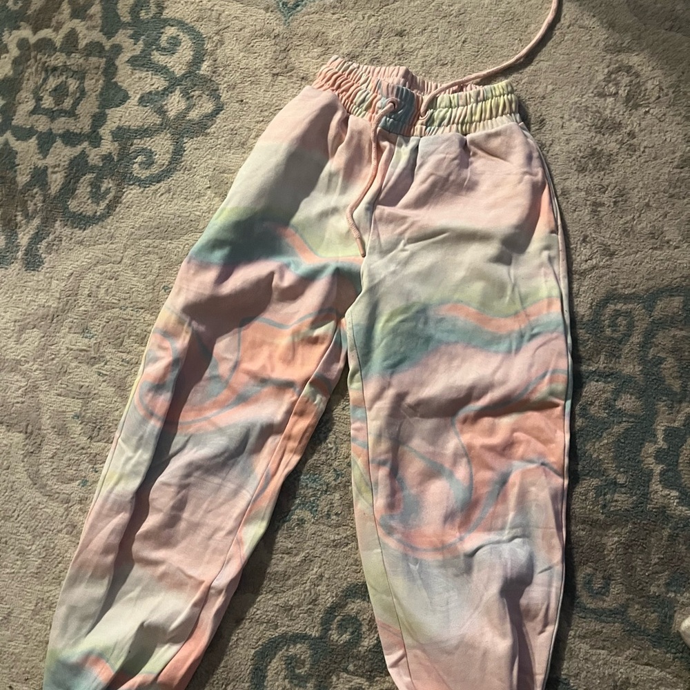 Bershka Multicolor Tie-Dye Joggers